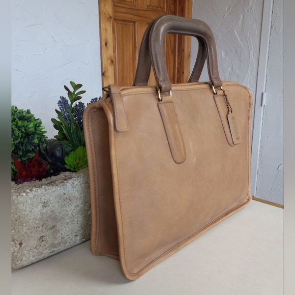 Coach Bonnie Cashin 1960-1970s, Portfolio, Slim-Zip bag in Putty. - Picture 3 of 14